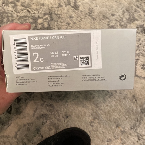 Nike Force 1 Crib (CB) Black - 2c - Picture 5 of 7